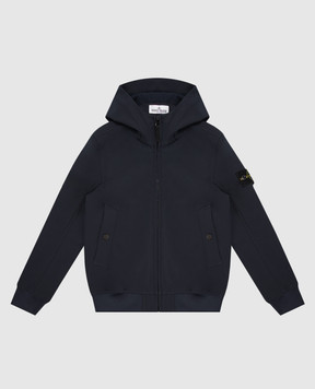 Stone Island Дитяча синя куртка з капюшоном L2S16Q100001S0B2268