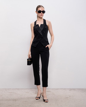 Twinset Чорні капрі з лампасами 261AP2275