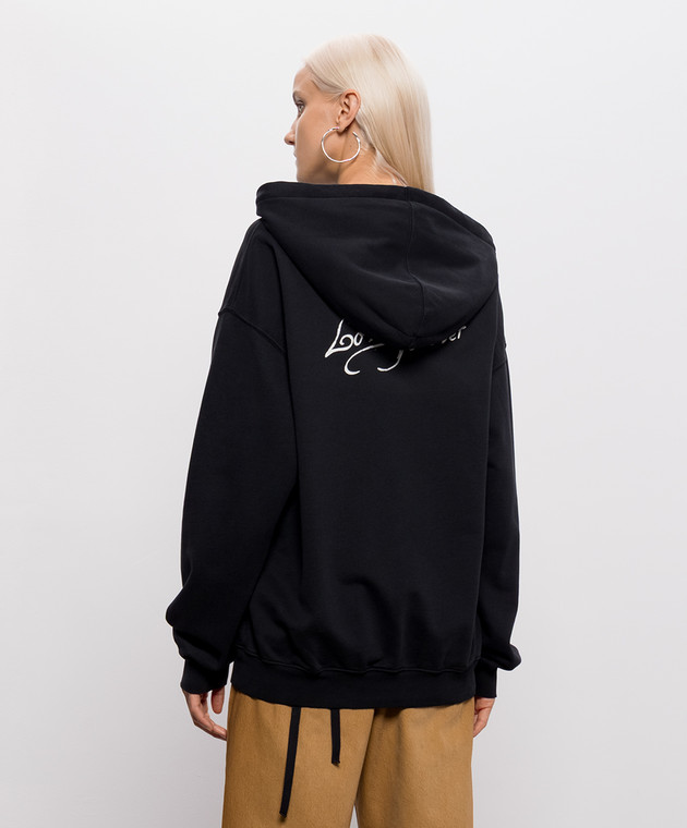 Ann Demeulemeester Черное худи Cara B0014230FA185 изображение 4