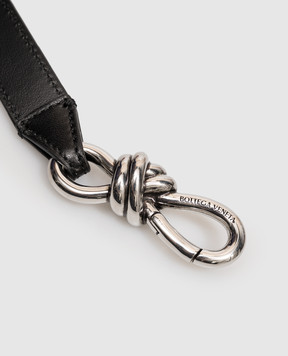 Bottega Veneta Чорний шкіряний ремінь Andiamo 855245VCPP5