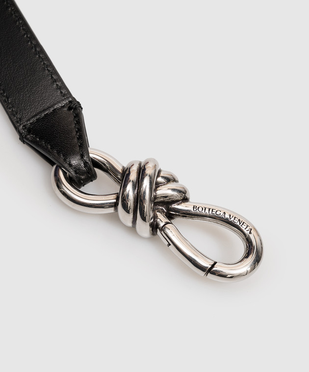 Bottega Veneta Черный кожаный ремень Andiamo 855245VCPP5 изображение 3