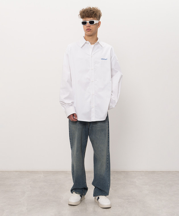 Off-White Біла сорочка Bacco Arrow 44MGE055F26F002 зображення 2