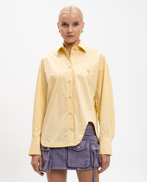 The Attico Желтая рубашка с эмблемой 260WCH00014CCC052AA