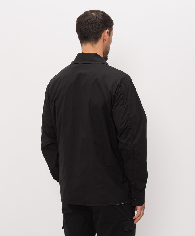 Stone Island Черная рубашка с логотип патч L2S151200005S0003 изображение 4