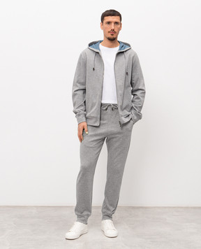 ISAIA Сіра меланжева спортивна куртка MFRI18J0300