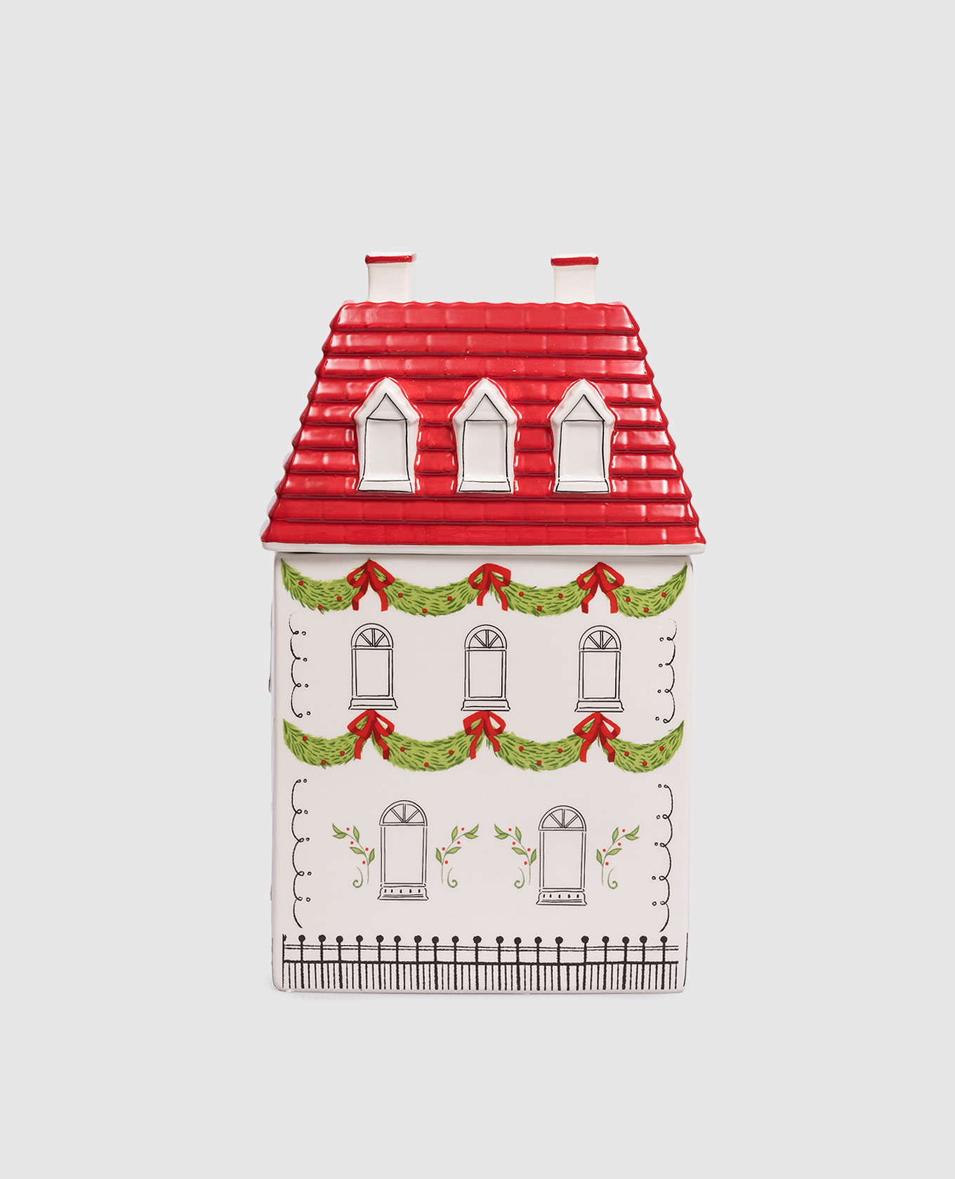 

Декоративный рождественский керамический дом, Белый, Декор