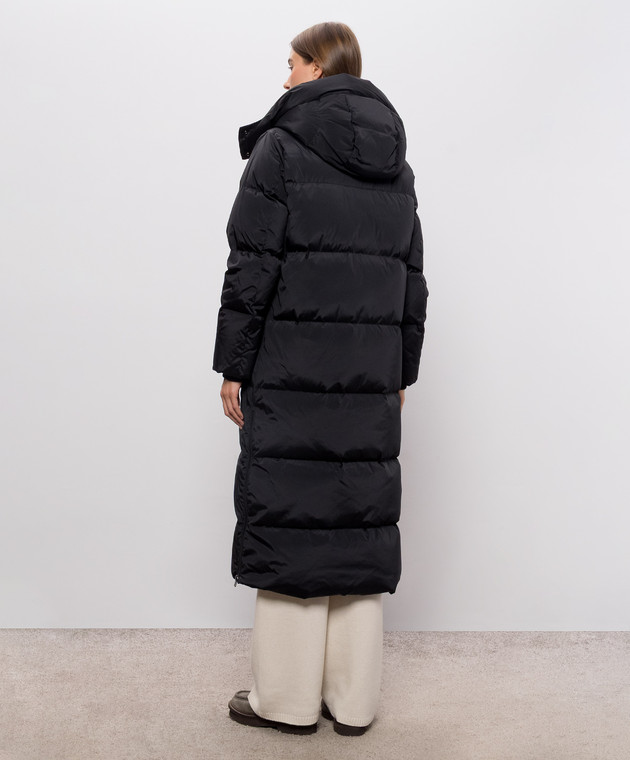 Woolrich Черный удлиненный пуховик CFWWOU2108FBUT1148 изображение 4