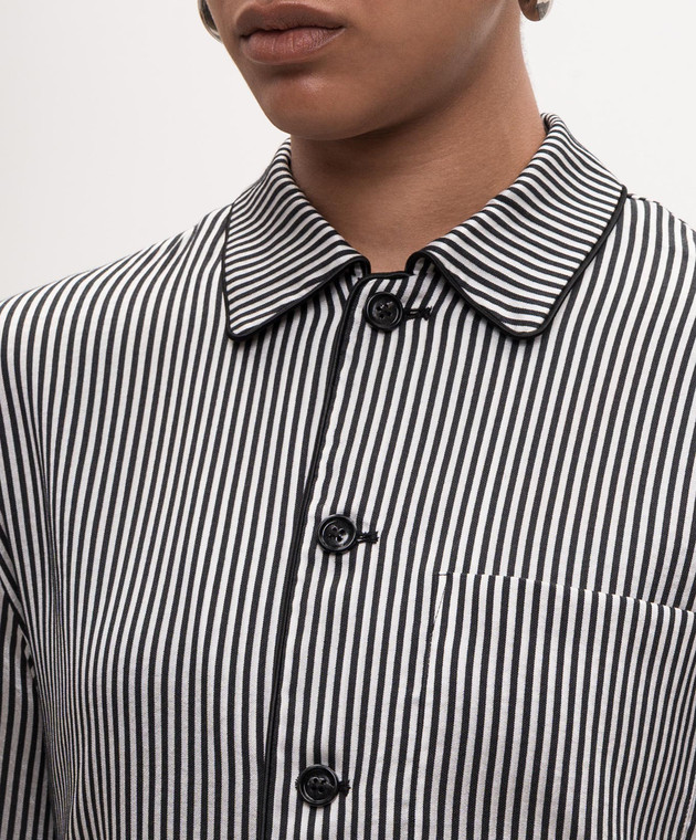 Ann Demeulemeester Рубашка Coby в полоску в пижамной силе B0014007FA737 изображение 5