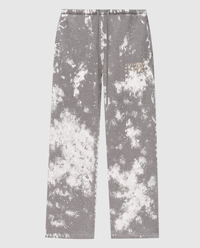 Maison Margiela MM6 Серые спортивные брюки с пинтом логотипа S62KB0263S25337