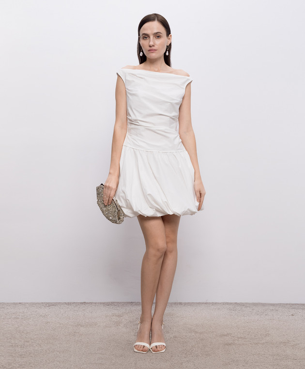 Simkhai Белое платье Salina с драпировкой 2261253T изображение 2