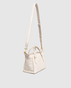 Gianni Chiarini Белая кожаная сумка Roxy BS11915RALPH