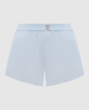 Maison Margiela MM6 Блакитні шорти з нашивкою логотипа S52MU0135M35480