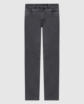 Canali Сірі джинси слім з патчем логотипа PD0001891719