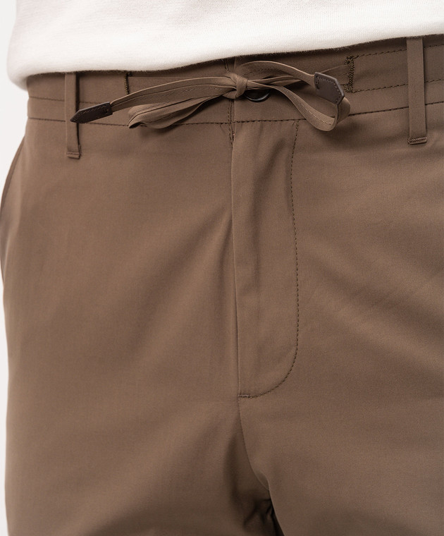 Canali Коричневі штани AV05971U91659 зображення 5