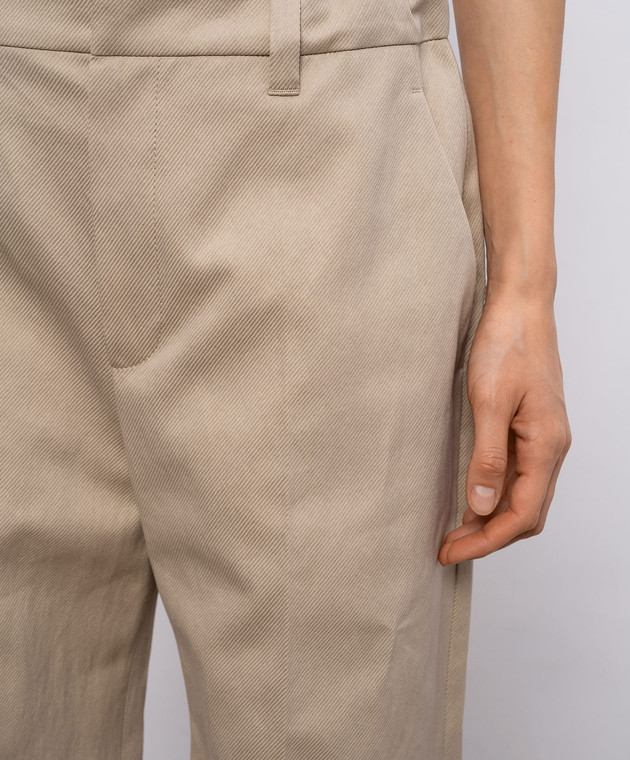 Brunello Cucinelli Бежеві штани ML120P9064 зображення 5