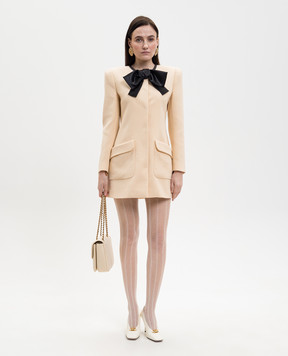 Valentino Бежеве пальто з вовни з аплікацією 8B0CJ4529Q0