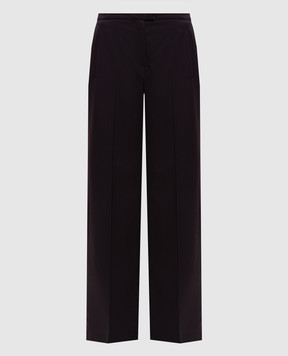 Magda Butrym Фиолетовые брюки из шерсти PANTS03113925