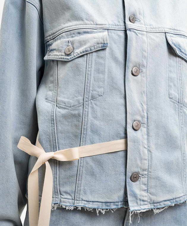 Maison Margiela MM6 Голубая джинсовая куртка S52AM0340M30056 изображение 5