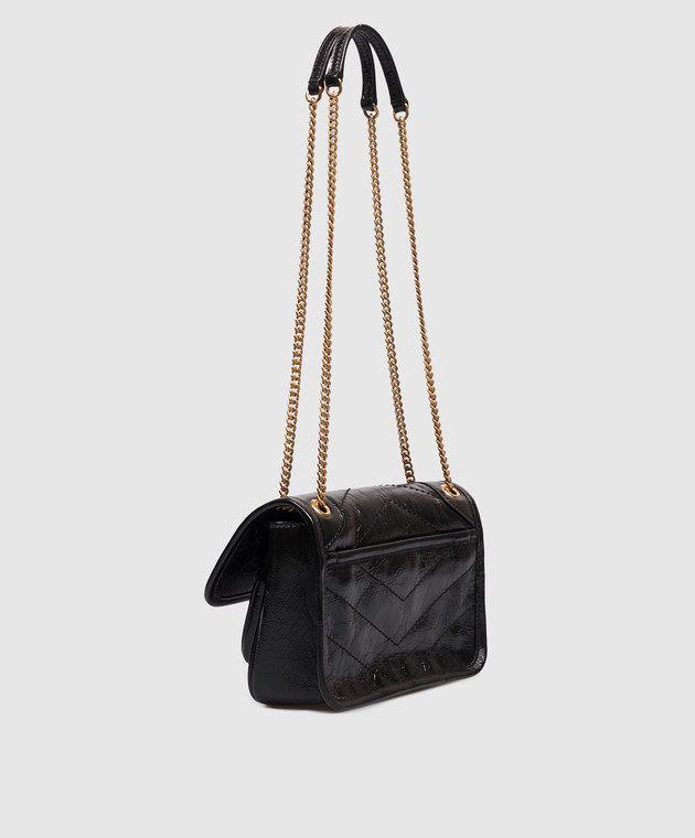 Saint Laurent Чорна шкіряна сумка NIKI 8460870EN07 зображення 3