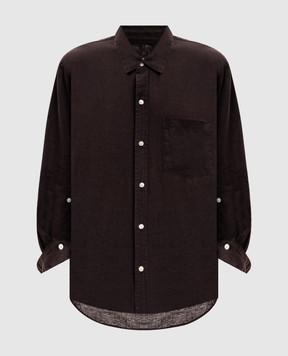 CITIZENS OF HUMANITY Коричневая рубашка из льна 92931680