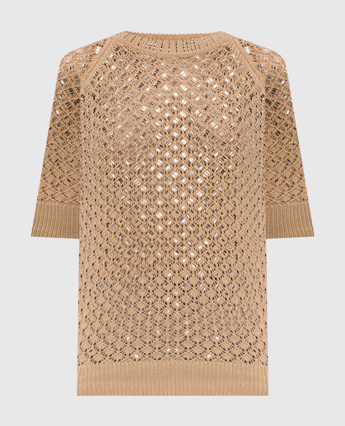 

Бежевый топ с кристаллами, Топы