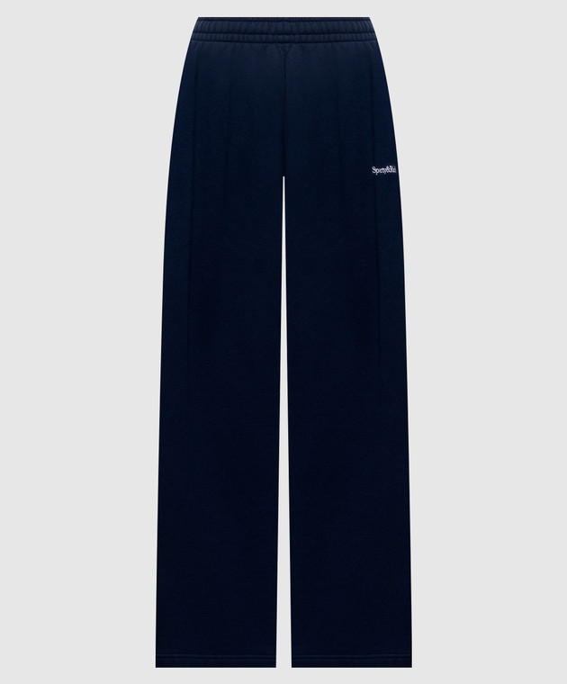 Sporty & Rich Синие спортивные брюки с вышивкой логотипа PA08884300BL106w