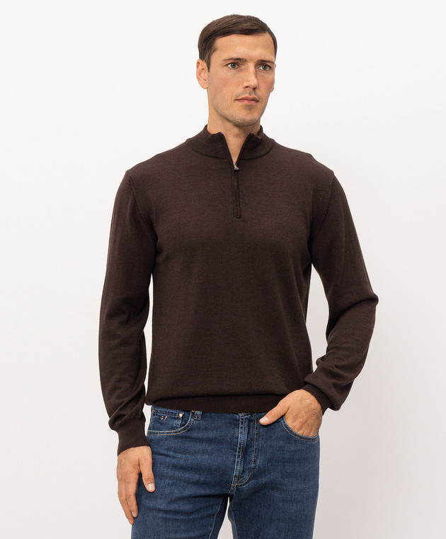 Cashmere&Whiskey Джемпер з вовни, шовку та кашеміру 477 зображення 3