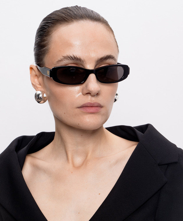 Balenciaga Черные очки с эмблемой ВВ 870642T0039 изображение 2