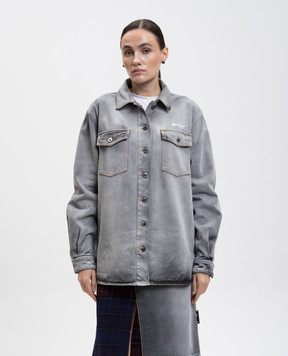 Off-White Серая рубашка Ink Arrow 2YQ004F25DEN002