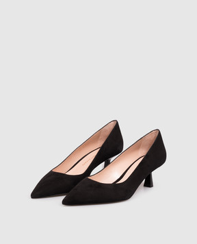 Stuart Weitzman Чорні замшеві туфлі SO391