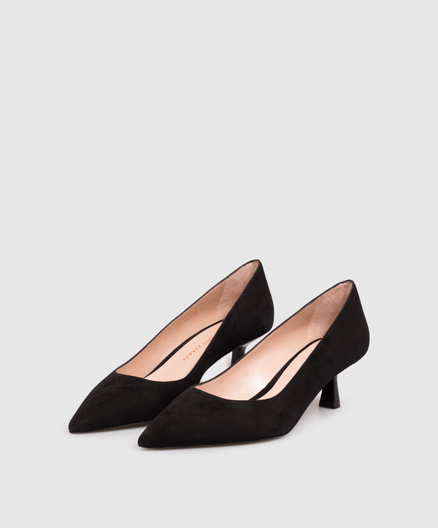 Stuart Weitzman Чорні замшеві туфлі SO391 зображення 2