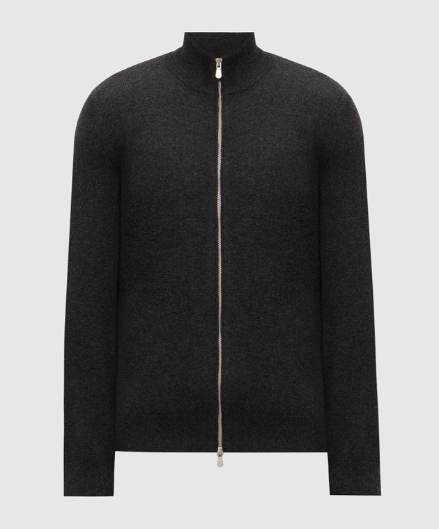 Brunello Cucinelli Кардиган сірий з кашеміру M2200106