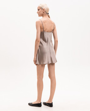 Dore & Rose Бежева нічна сорочка із шовку PREMIUMSILKSLIPDRESS