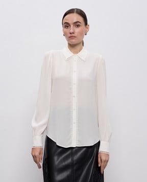 Twinset Біла блуза з логотипом 252TT2142