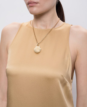 Oceanus Золотая цепочка Tivela с подвеской в виде раковины TIVELA