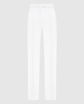 Tom Ford Брюки из шерсти цвета айвори PAW705FAX1667