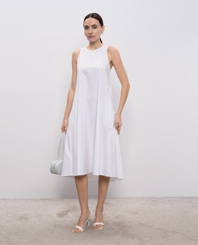 Peserico Біла сукня з ланцюжком моніль A0272601979