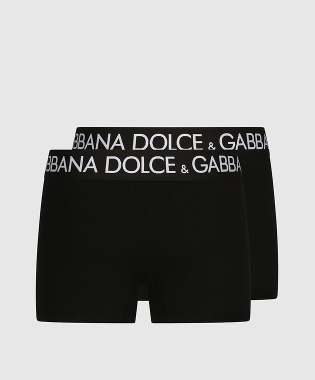 Dolce&Gabbana Набор черных трусов-боксеров M9D70JONN97 изображение 2