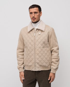 Stefano Ricci Бежева стьобана дублянка M7J5400400LACONY