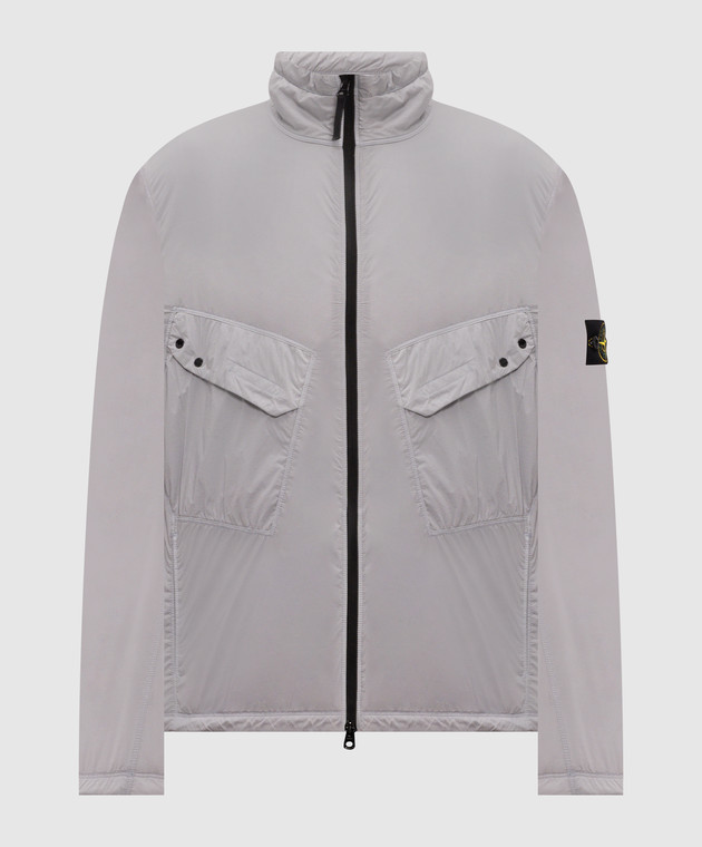 Stone Island Блакитна куртка з патчем логотипа L2S15Q100021S0474