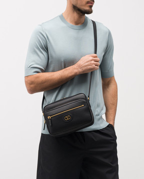 Valentino Черная кожаная сумка Antibes 8Y2B0S96RBN