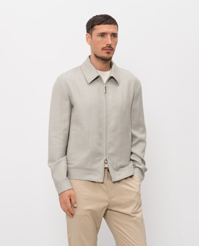 Stefano Ricci Зелена куртка з кашеміру, шовку та льону M7J6100190C168HA