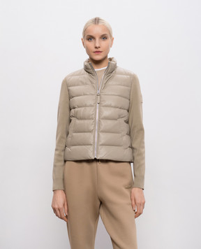 Mackage Бежевая комбинированная куртка LEELO LEELO