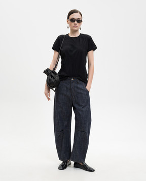 Y`S Yamamoto Черная футболка Smocking JQ YQT13674