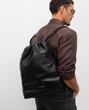 Givenchy Черный кожаный рюкзак Antigona с логотипом BK50FJK1Y1