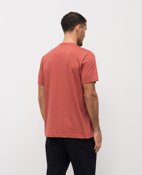 Peserico Красная футболка с принтом логотипа R55000J0Q302358