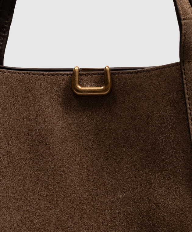 Brunello Cucinelli Коричневая замшевая сумка Storial MBDLB2840 изображение 4