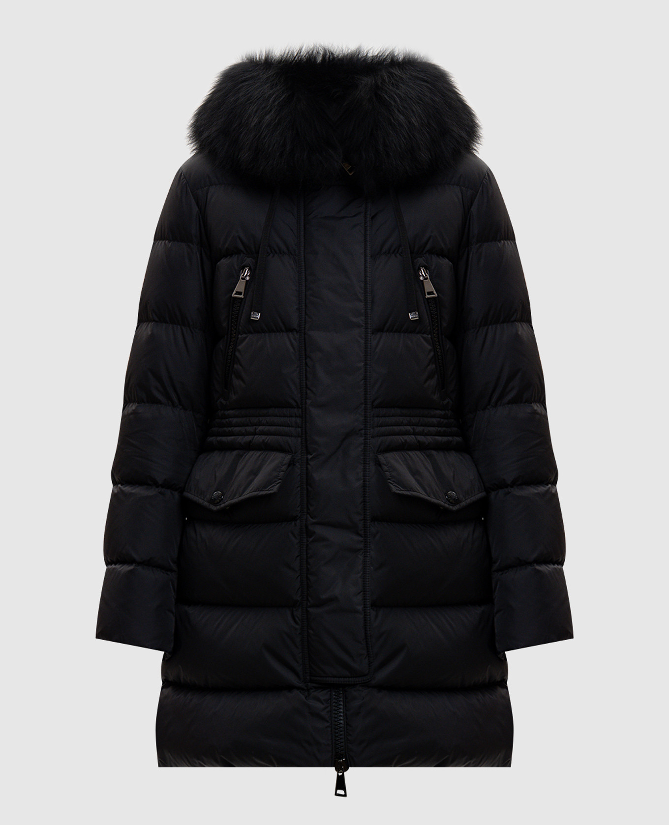 

Черный пуховик Aphroti с мехом, Пуховики