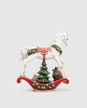 EDG Декоративна різдвяна статуетка Rocking horse with a Christmas tree 8100928A999