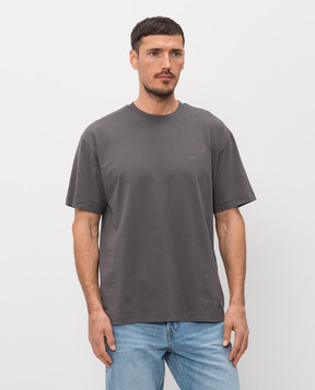 Woolrich Серая футболка с принтом логотипа CFWOTE2010MRUT5334